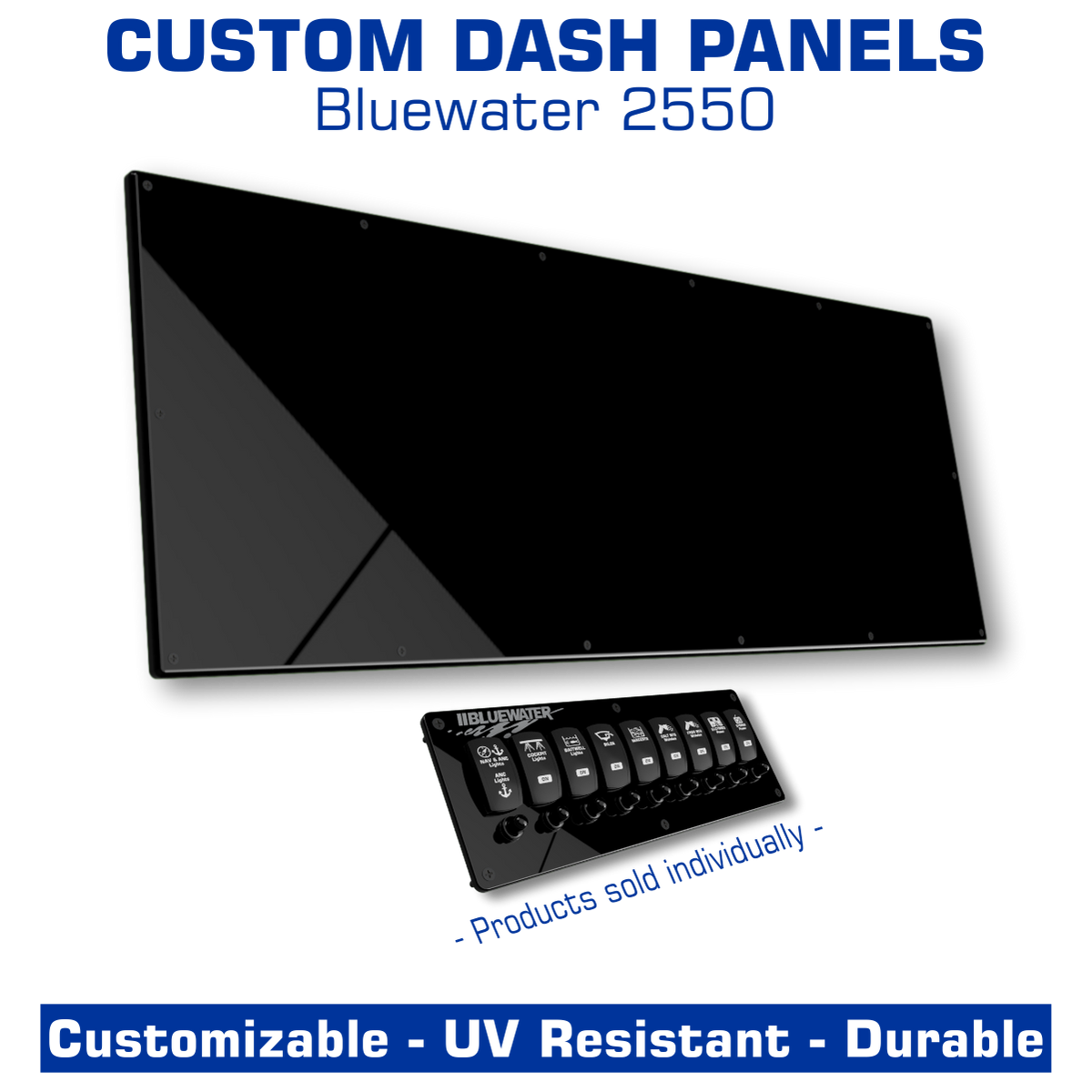 Dash & Switch Panel Series | Center Console | Bluewater 2550