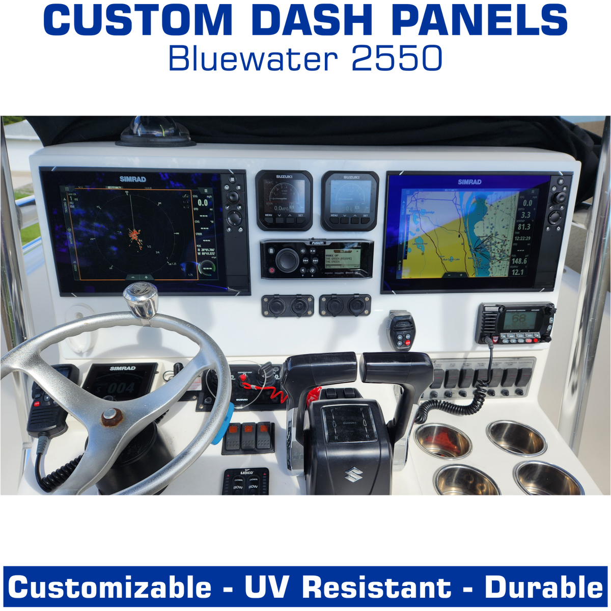 Dash Panels | Center Console | Bluewater 2550 | American Offshore