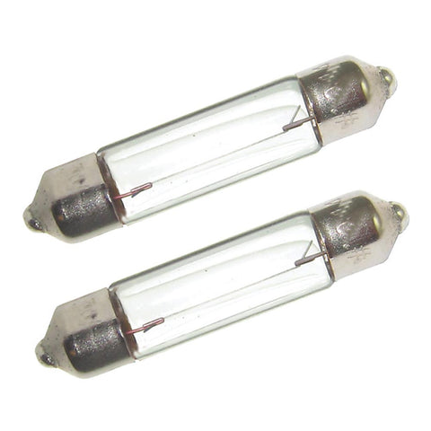 Perko Double Ended Festoon Bulbs - 12V, 10W, .74A - Pair [0070DP0CLR] - American Offshore