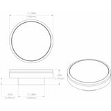 Lumitec Halo - Flush Mount Down Light - Brushed Finish - 4-Color White/Blue/Red/Purple Non-Dimming [112800]