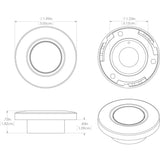 Lumitec Orbit Flush Mount Down Light Spectrum RGBW - White Housing [112527]