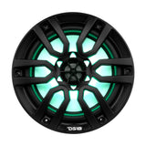 DS18 HYDRO 8" 2-Way Marine Speakers w/RGB LED Lights 375W - Matte Black [NXL-8BK]