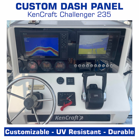 Dash Panels (2-part) | Center Console | KenCraft Challenger 235