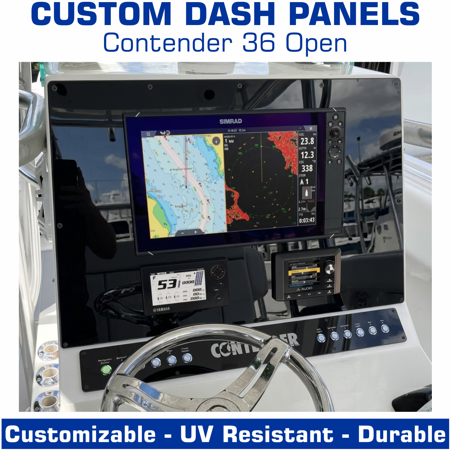 Dash Panels | Center Console | Contender 36 Open | American Offshore