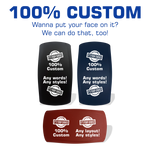 100% Custom Contura V Laser Etched Rocker Switch Cover