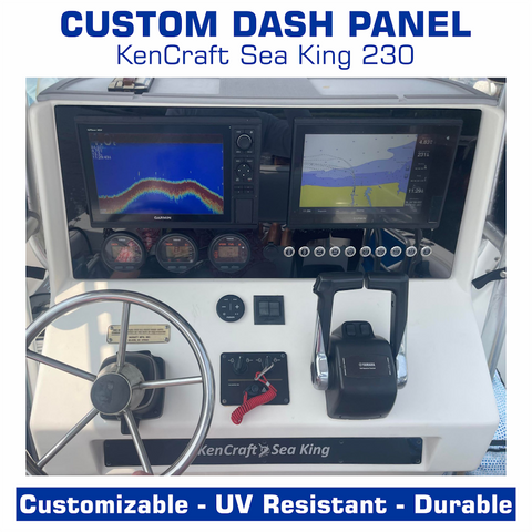 Dash Panels (2-part) | Center Console | KenCraft Sea King 230