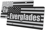 Everglades Boats License Plate | Black Gloss Acrylic