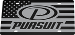 Pursuit Boats License Plate | Black Gloss Acrylic
