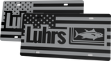 Luhrs Boats License Plate | Black Gloss Acrylic