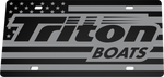 Triton Boats License Plate | Black Gloss Acrylic