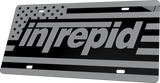 Intrepid Powerboats License Plate | Black Gloss Acrylic