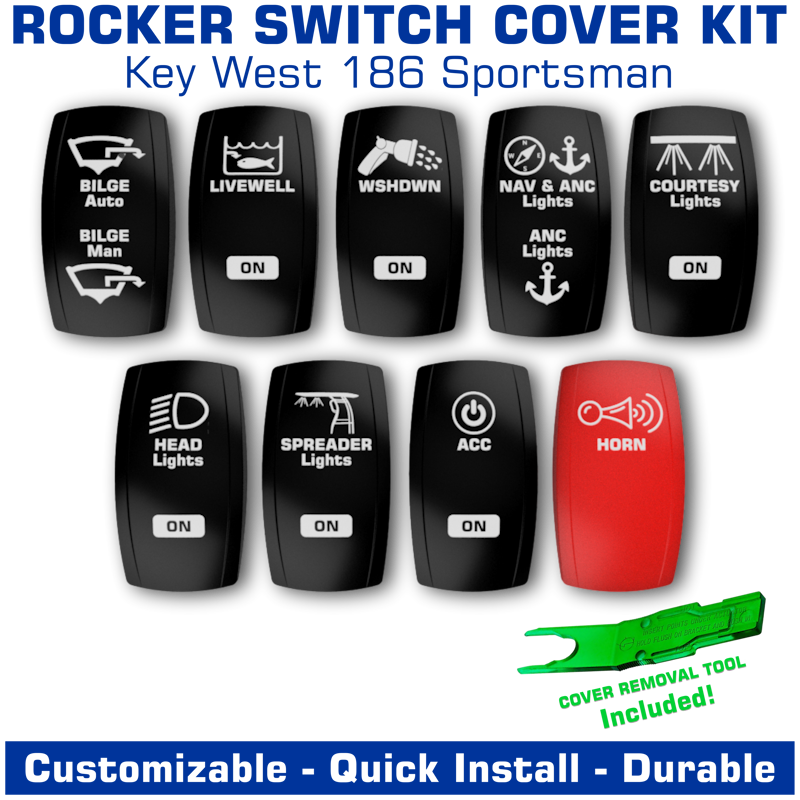 Contura V Laser Etched Rocker Switch Cover Kit | Key West 186 Sportsman ...