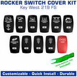 Contura V Laser Etched Rocker Switch Cover Kit | Key West 219 FS