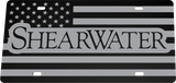 Shearwater Boats License Plate | Black Gloss Acrylic