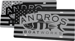Andros Boats License Plate | Black Gloss Acrylic
