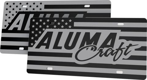 Alumacraft Boats License Plate | Black Gloss Acrylic