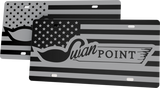 Swan Point Boats License Plate | Black Gloss Acrylic