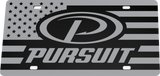 Pursuit Boats License Plate | Black Gloss Acrylic
