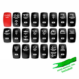 Contura V Laser Etched Rocker Switch Cover Kit | Pursuit DC 325