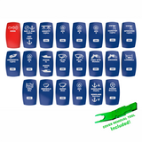 Contura V Laser Etched Rocker Switch Cover Kit | Pursuit DC 325