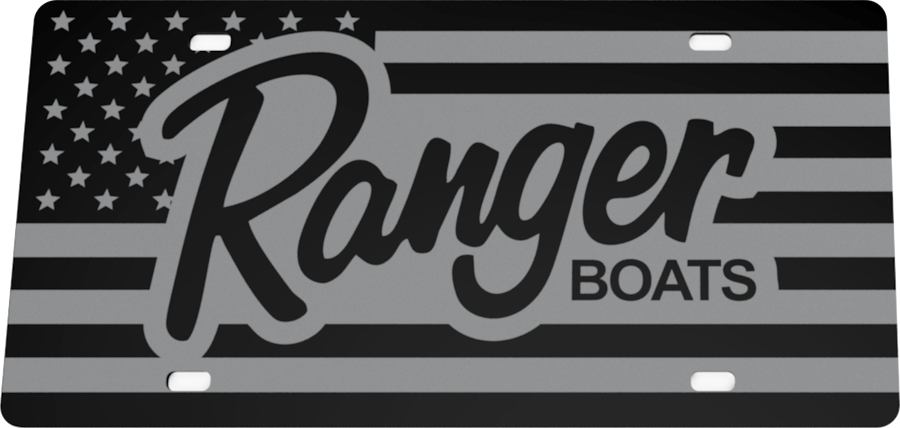 Ranger Boats License Plate | Black Gloss Acrylic | American Offshore