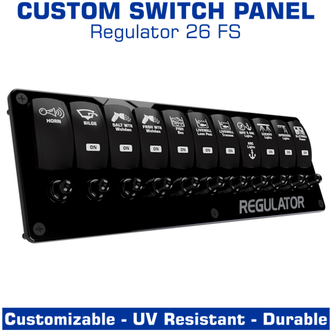 Switch Panel | Center Console | Regulator 26 FS | American Offshore Switch Panel | Center Console | Regulator 26 FS | American Offshore