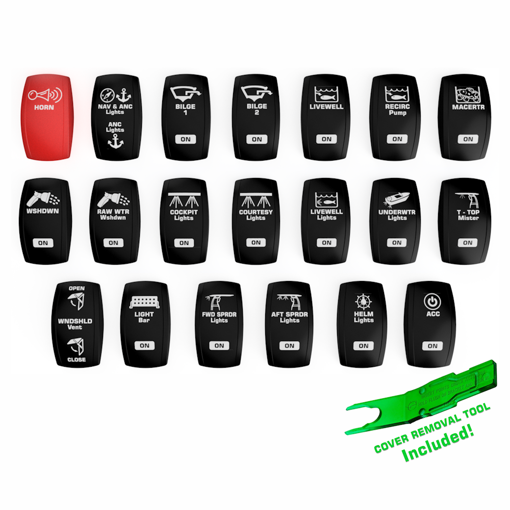 Red Rocker Switch Cover Custom Rocker Switches