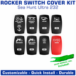Contura V Laser Etched Rocker Switch Cover Kit | Sea Hunt Ultra 232