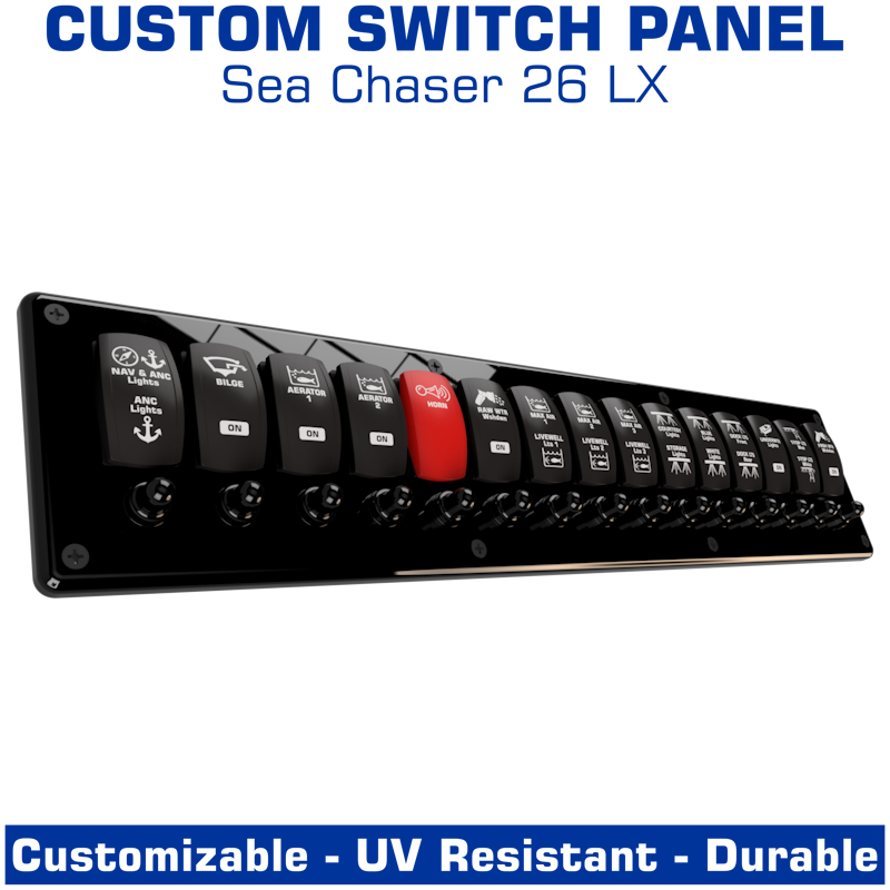 Switch Panel | Center Console | Sea Chaser 26 LX | American Offshore