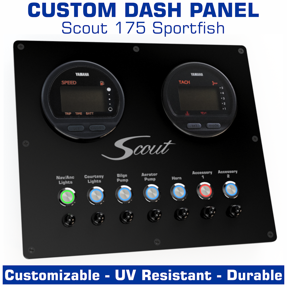 175 A Panel Switch Panel | Center Console | Scout 175 Sportfish | American Offshore