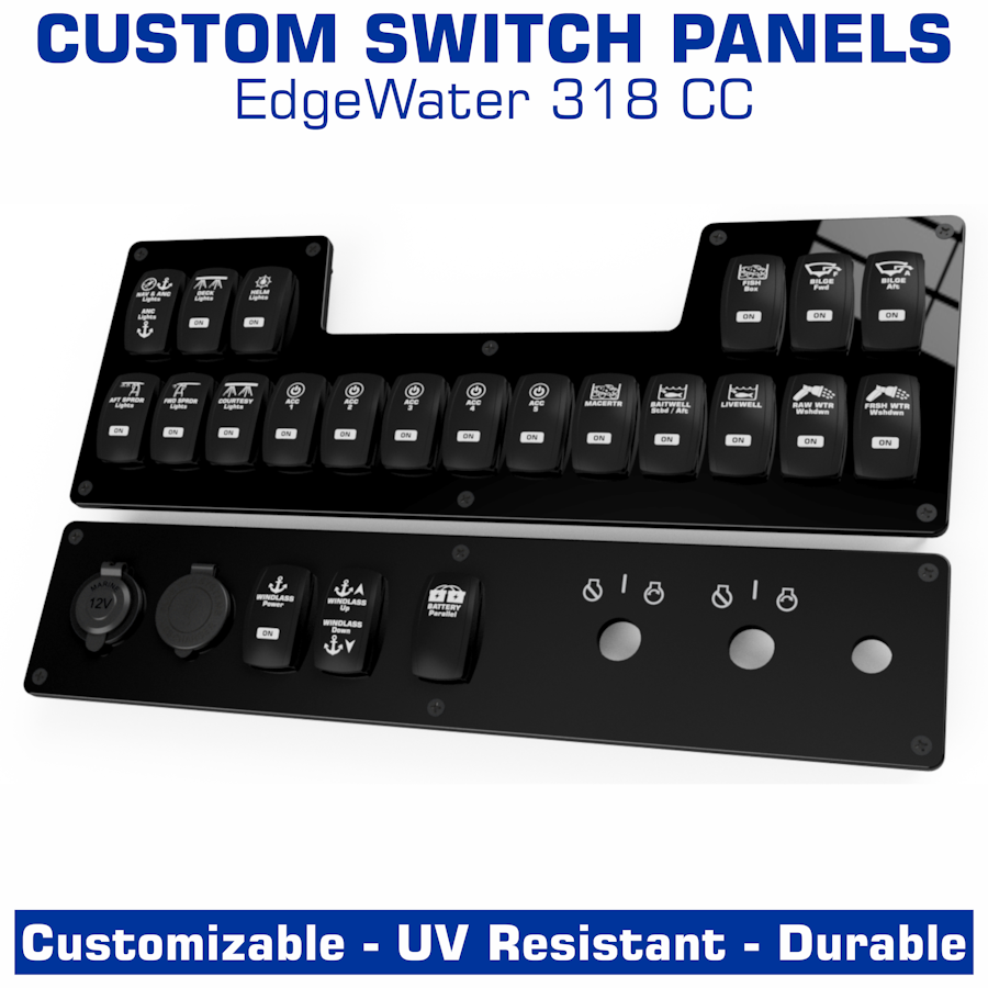 Switch Panels | Center Console | EdgeWater 318 CC | American Offshore