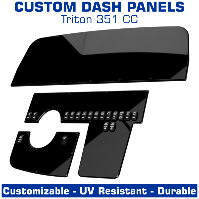 Dash Panels | Center Console | Triton 351 CC | American Offshore