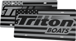 Triton Boats License Plate | Black Gloss Acrylic