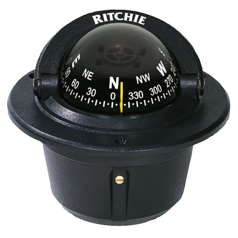 Ritchie F-50 Explorer Compass - Flush Mount - Black [F-50] - American Offshore