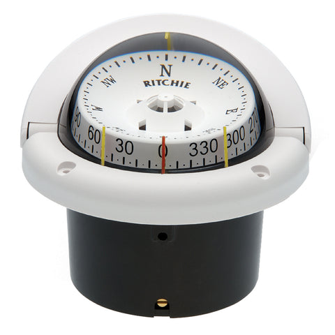 Ritchie HF-743W Helmsman Compass - Flush Mount - White [HF-743W] - American Offshore