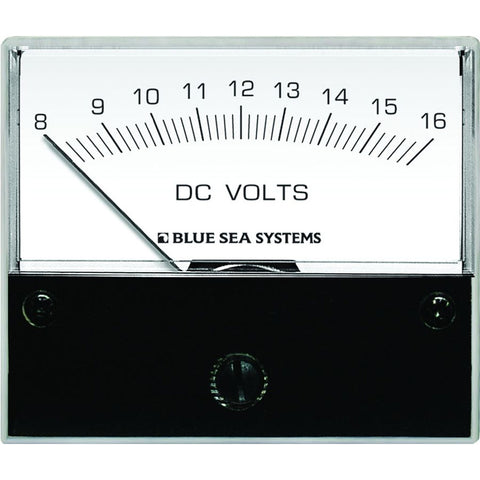 Blue Sea 8003 DC Analog Voltmeter - 2-3/4" Face, 8-16 Volts DC [8003] - American Offshore