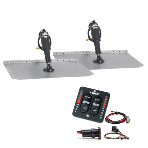 Lenco 12" x 12" Standard Trim Tab Kit w/LED Integrated Switch Kit 12V [15109-103] - American Offshore