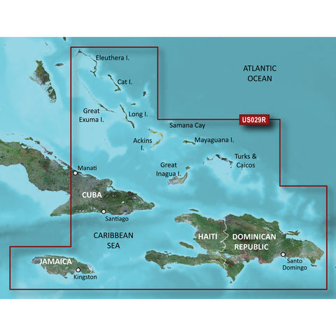 Garmin BlueChart g3 Vision HD - VUS029R - Southern Bahamas - microSD/SD [010-C0730-00] - American Offshore