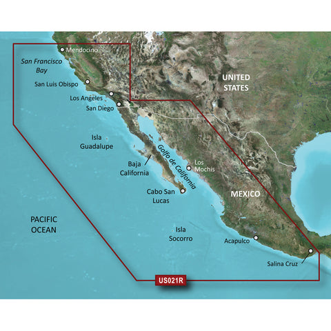 Garmin BlueChart g3 Vision HD - VUS021R - California-Mexico - microSD/SD [010-C0722-00] - American Offshore