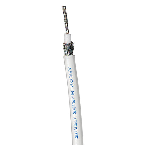 Ancor RG 8X White Tinned Coaxial Cable - 100 [151510] - American Offshore