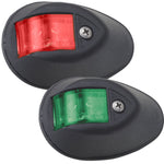 Perko LED Sidelights - Red/Green - 12V - Black Housing [0602DP1BLK] - American Offshore