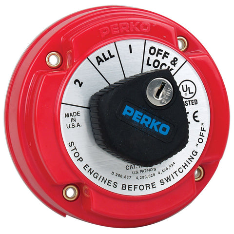 Perko 8504DP Medium Duty Battery Selector Switch w/Alternator Field Disconnect & Key Lock [8504DP] - American Offshore