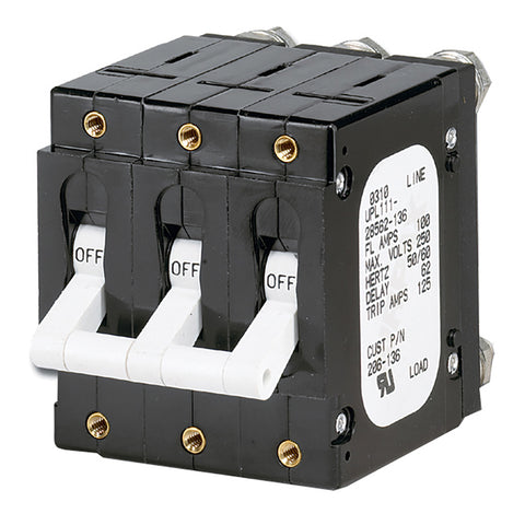 Paneltronics 'C' Frame Magnetic Circuit Breaker - 100 Amp - Triple Pole - White [206-136] - American Offshore