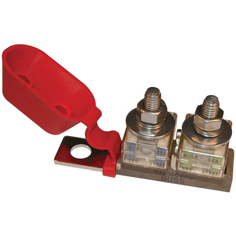 Blue Sea 2151 Terminal Fuse Block - 3/8" Mounting Hole - 2 Terminal Studs [2151] - American Offshore