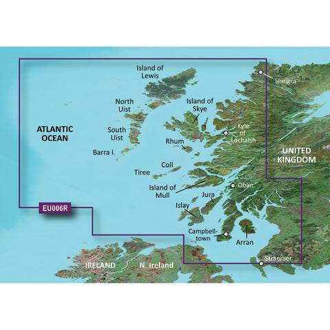 Garmin BlueChart g3 HD - HXEU006R - Scotland West Coast - microSD/SD [010-C0765-20] - American Offshore