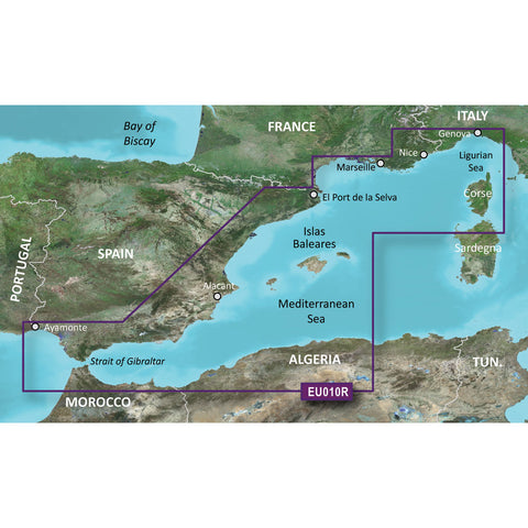 Garmin BlueChart g3 HD - HXEU010R - Spain Mediterranean Coast - microSD/SD [010-C0768-20] - American Offshore