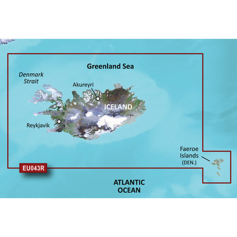 Garmin BlueChart g3 HD - HXEU043R - Iceland  Faeroe Islands - microSD/SD [010-C0780-20] - American Offshore