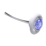 Innovative Lighting LED Bulkhead/Livewell Light "The Shortie" Blue LED w/ White Grommet [011-2540-7] - American Offshore