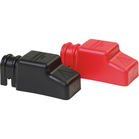 Blue Sea 4018 Square CableCap Insulators Pair Red/Black [4018] - American Offshore