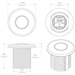 Lumitec Newt - Livewell & Courtesy Light - Red Dimming [101086] - American Offshore